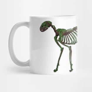 Cat Skeleton Mossy Algae Covered Mug